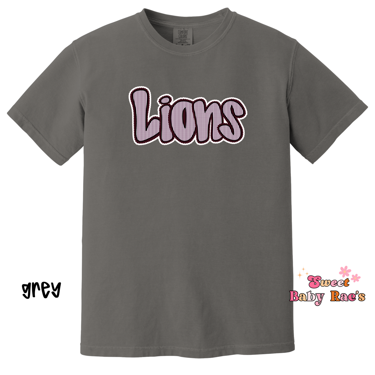Lion Seersucker - Maroon
