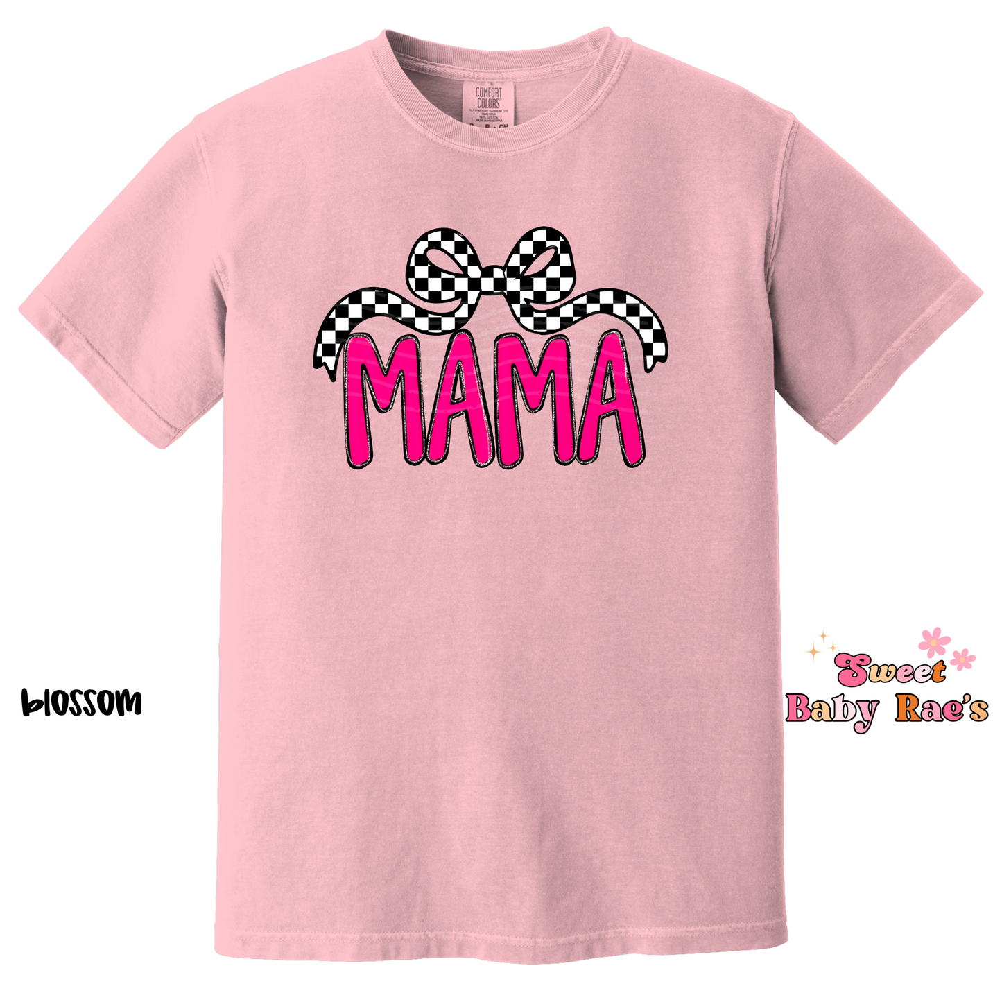 Mama Checkered Bow
