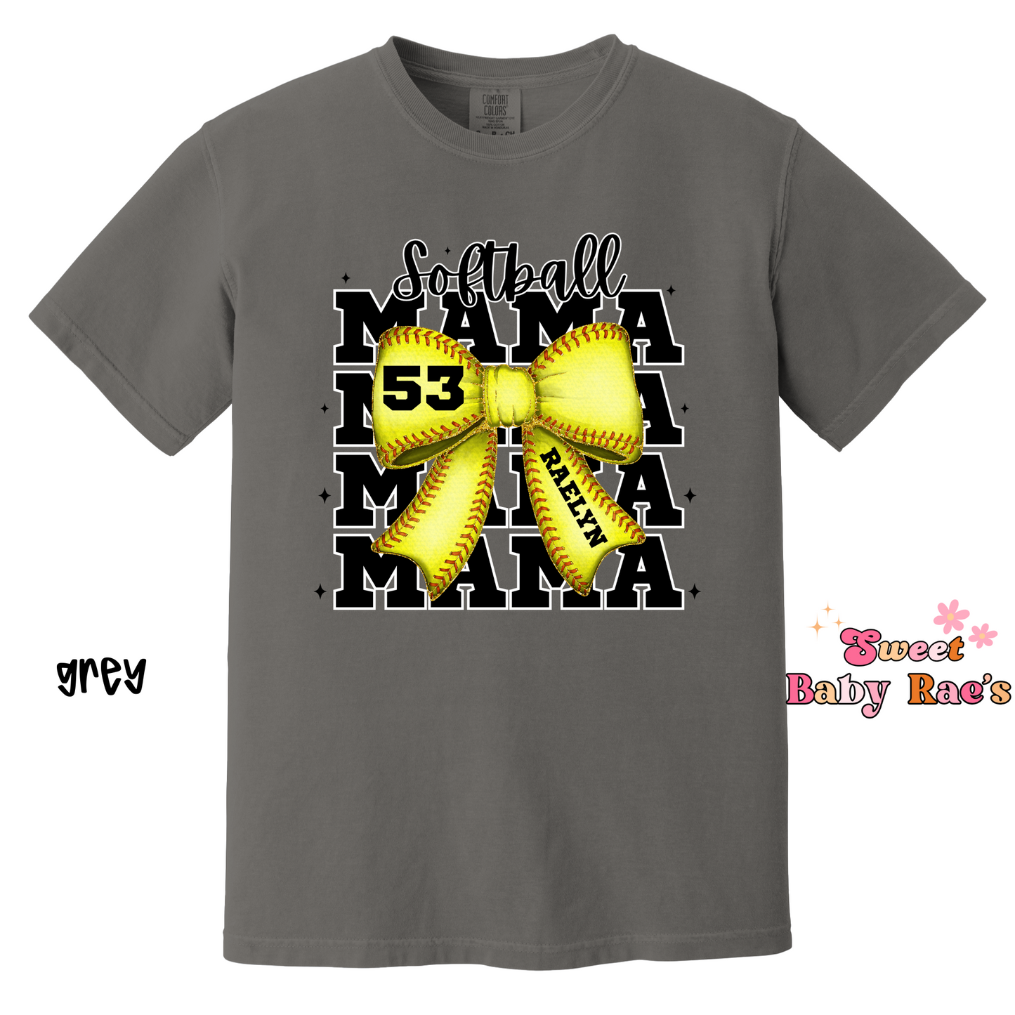 Softball Mama Bow