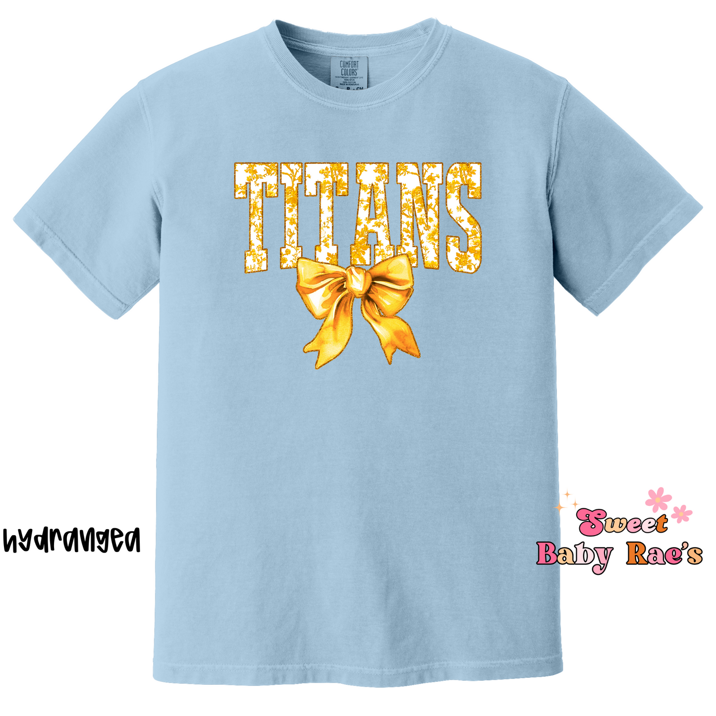 Titans Floral Yellow Bow
