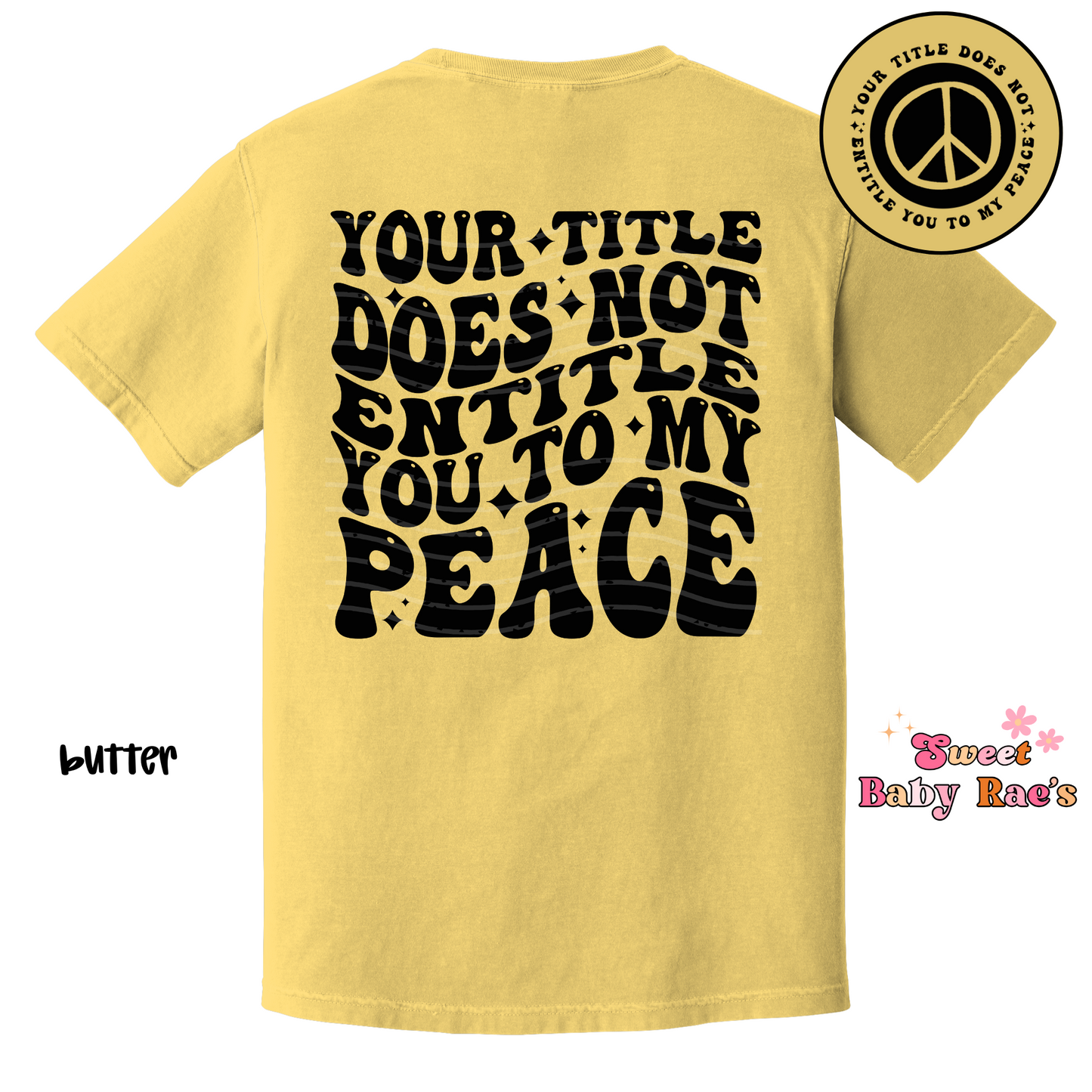 Your Title Does Not Entitle