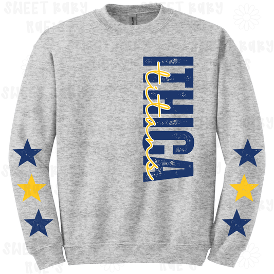 Ithica Titans Blue & Yellow Stars