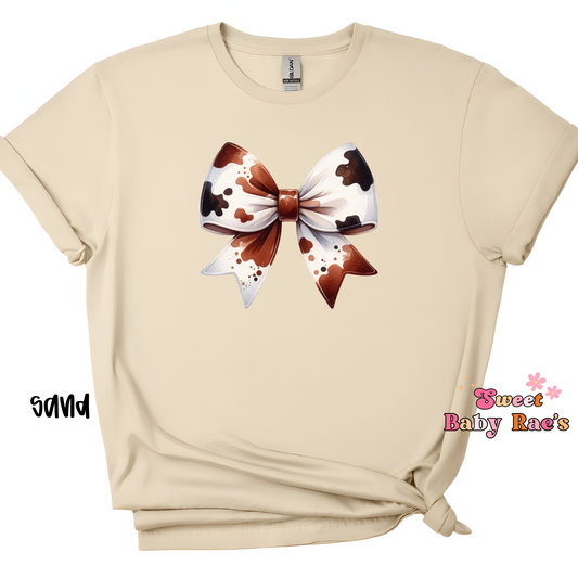 Cow Print Bow