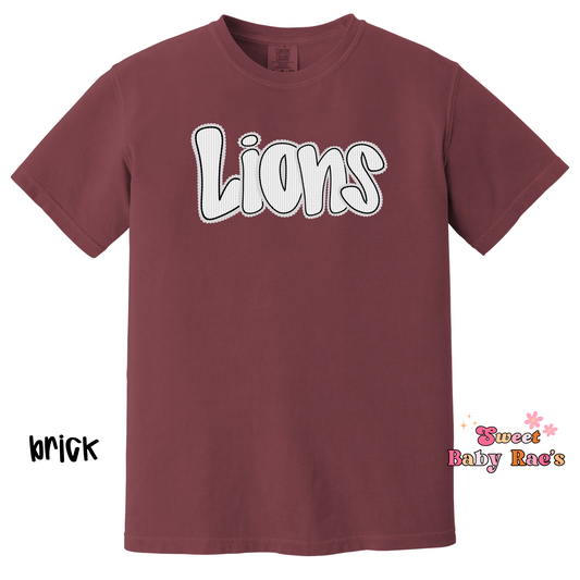Lions Seersucker - Grey