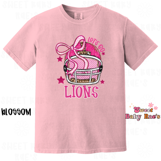 Lions Pink Out Helmet