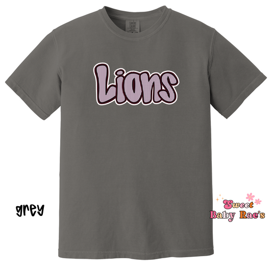 Lion Seersucker - Maroon