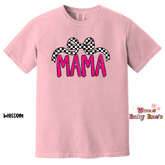 Mama Checkered Bow