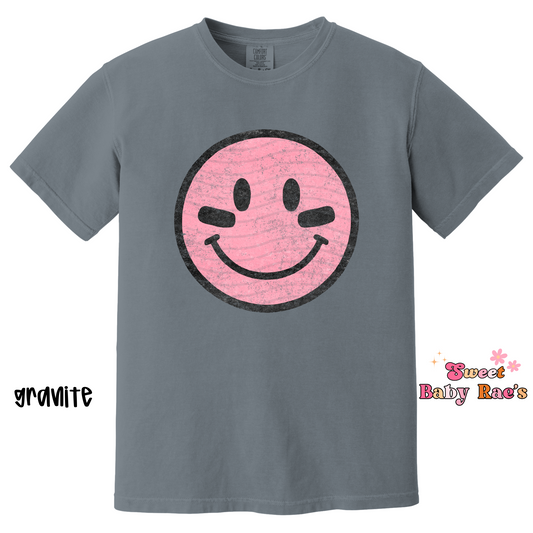 Pink Smiley Eye Black