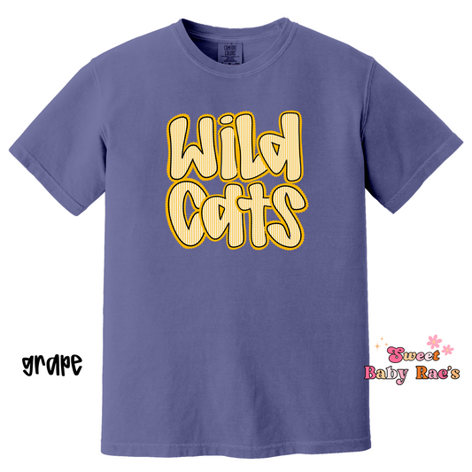 Wildcats Seersucker - Yellow